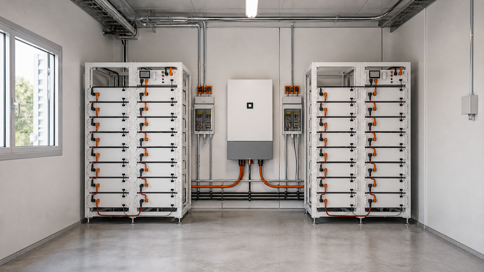 Wizualizacja systemu magazynowania energii w małej firmie