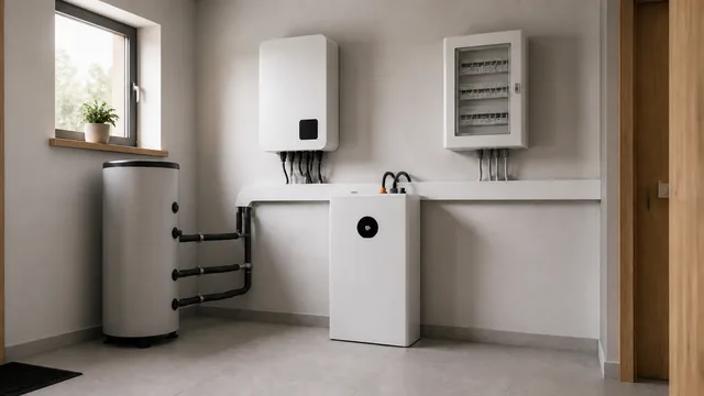 Wizualizacja magazynu energii Deye SE-F5 Pro z wewnętrznym buforem hydraulicznym