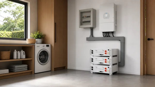Wizualizacja domowego systemu Deye SE-G5.1 Pro-B w pomieszczeniu technicznym